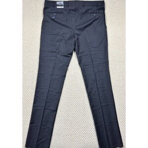 NEW Ballin Dress Pant Men 42 Dark Gray THEO Super 120s Wool Slim Fit Comfort Eze
